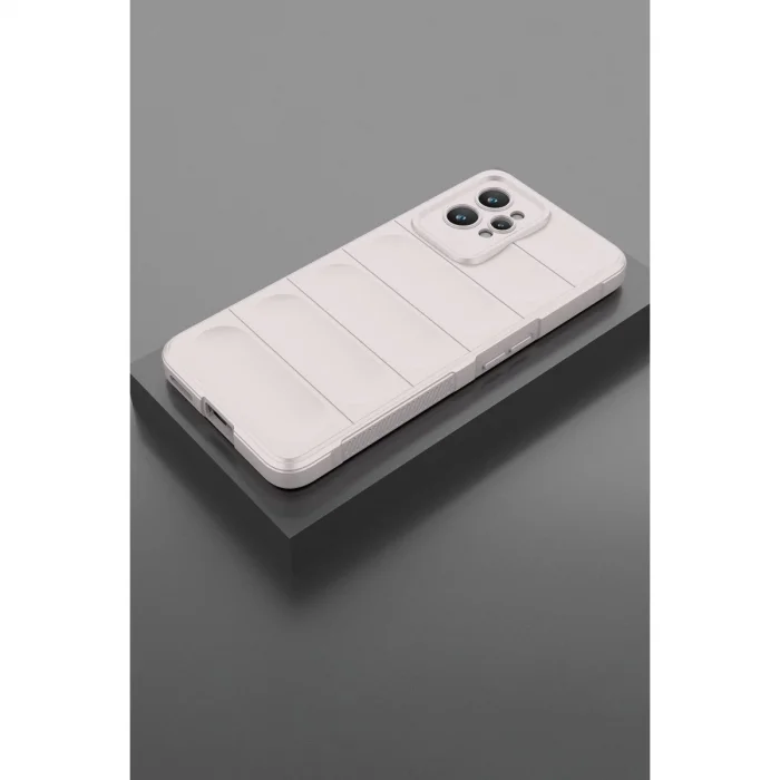 BUĞZ Realme Gt2 Pro 5g Kılıf Optimum Silikon - Krem
