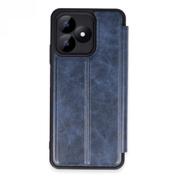 BUĞZ Realme Note 50 4g Kılıf Flip Cover - Lacivert