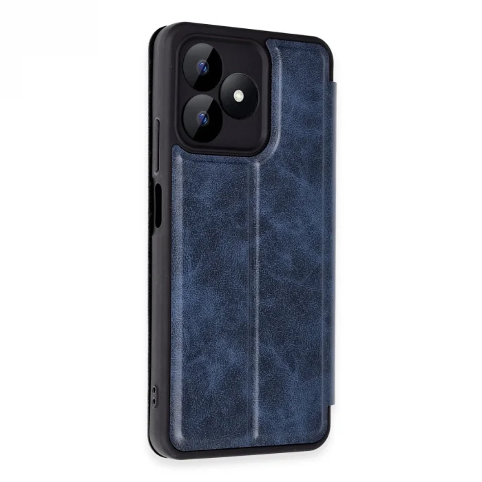 BUĞZ Realme Note 50 4g Kılıf Flip Cover - Lacivert