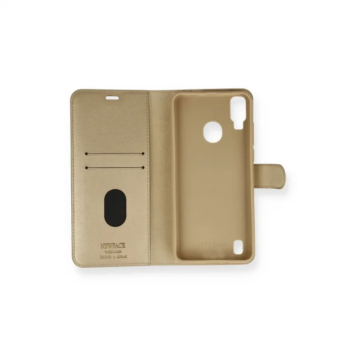 BUĞZ Reeder P13 Blue Kılıf Trend S Plus Kapaklı Kılıf - Gold