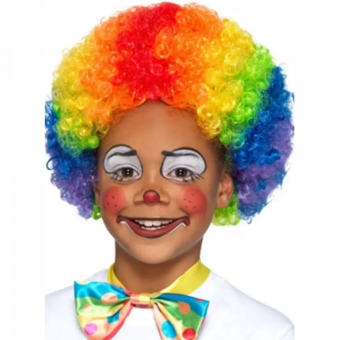  Rengarenk Kıvırcık Afro Peruk Bonus Saç