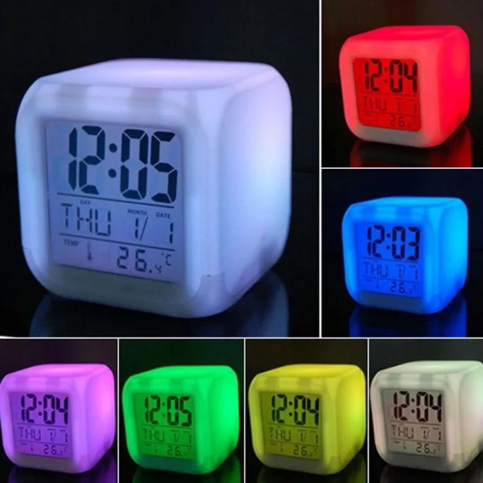BUĞZ Renk Değiştiren Küp Saat