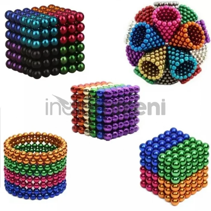 BUĞZ Renkli 216 Mıknatıs Neocube Mıknatıs 5mm Neodyum