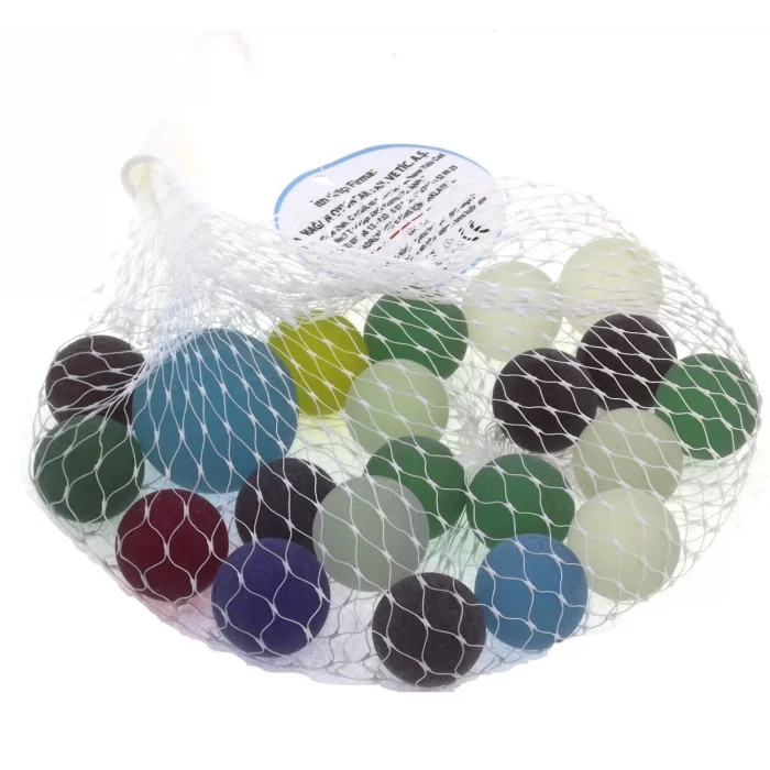  Renkli Buzlu Cam Misket