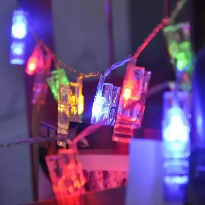 BUĞZ Renkli Işıklı Mandallı Fotoğraf Albümü 10 lu - RGB