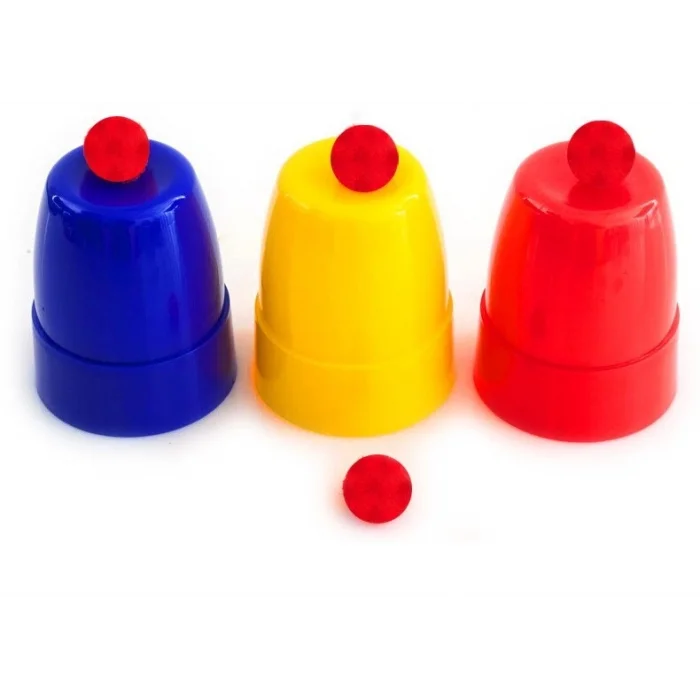 BUĞZ Renkli Kupalar ve Toplar Sihirbazlık Seti - Başlangıç Seviyesi Sihir Malzemesi