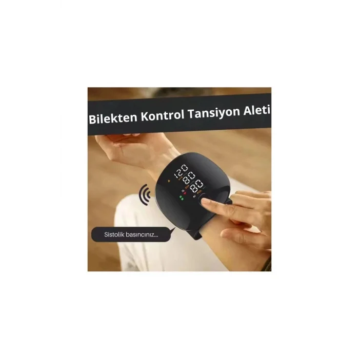 BUĞZ Renkli LCD Ekranlı Bilekten Tansiyon Aleti – Taşınabilir ve Kolay Kullanım Tansiyon Aleti
