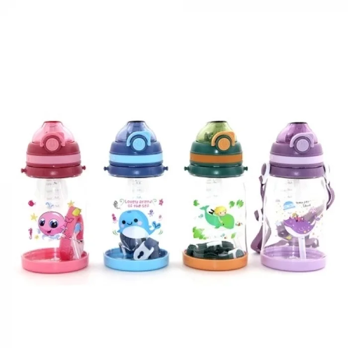  Renkli Pipetli Suluk 550 Ml