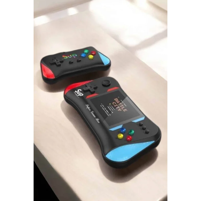 BUĞZ Retro 500 Oyunlu Nostaljik Oyunlu El Atari Gamebox Oyun Konsolu Çift Destekli