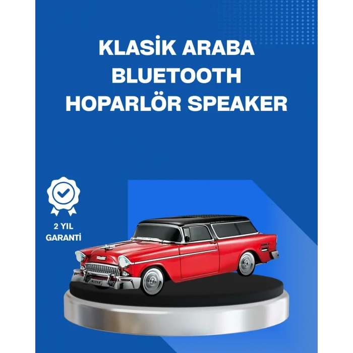 BUĞZ Retro Araba Şekilli Kablosuz Bluetooth Hoparlör