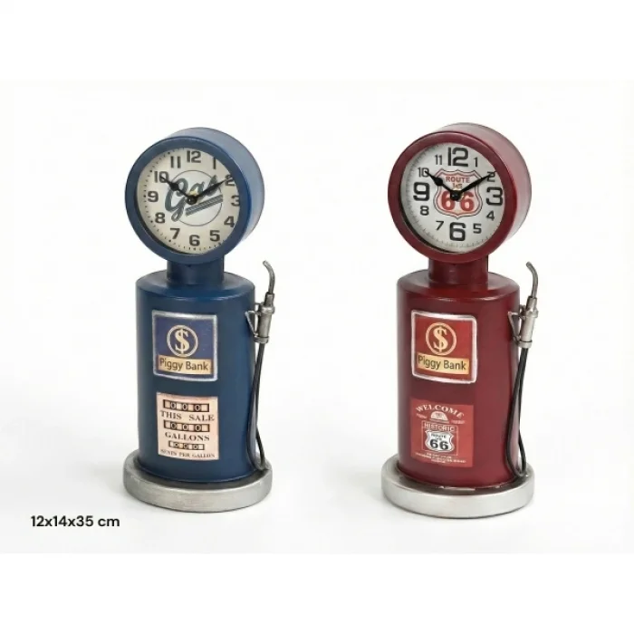 BUĞZ Retro Benzin Pompası Tasarımlı Masaüstü Saat