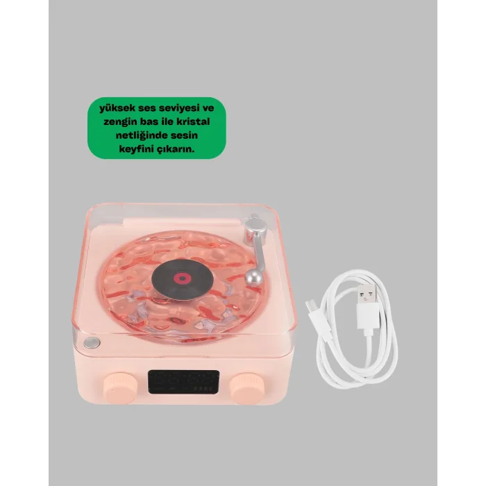 BUĞZ Retro Bluetooth Hoparlör PEMBE - BUĞZ