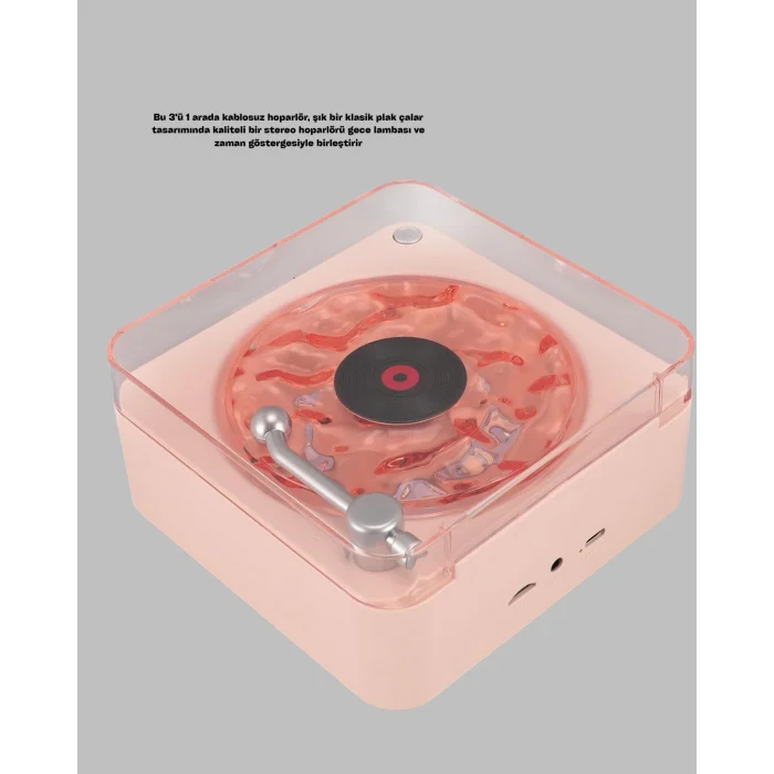 BUĞZ Retro Bluetooth Hoparlör PEMBE - BUĞZ