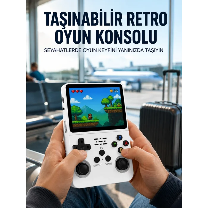 BUĞZ Retro Oyun Cihazı – Çift MicroSD Desteği, Çoklu Platform Uyumu, 3200 mAh Batarya Yeni Nesil