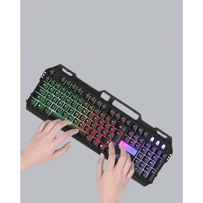 BUĞZ RGB Aydınlatmalı Klavye Mouse Seti – USB Bağlantılı, Türkçe Q, Ayarlanabilir DPI, Ergonomik Yapı