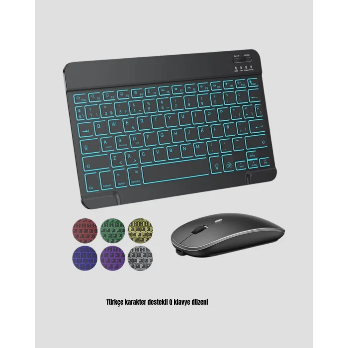 BUĞZ RGB Aydınlatmalı Q Klavye Türkçe Karakter Destekli