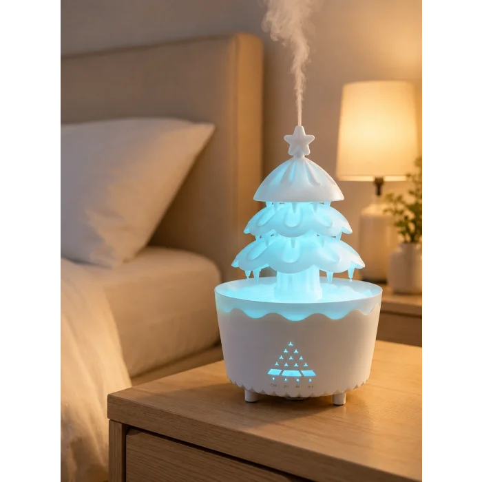 BUĞZ RGB Aydınlatmalı Şans Ağacı Aromaterapi Difüzörü 250 ML Hava Nemlendirici