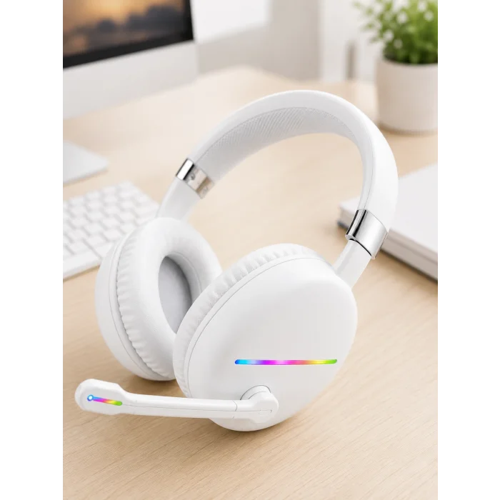 BUĞZ RGB BEYAZ KULAKLIK MAX-17 - BUĞZ