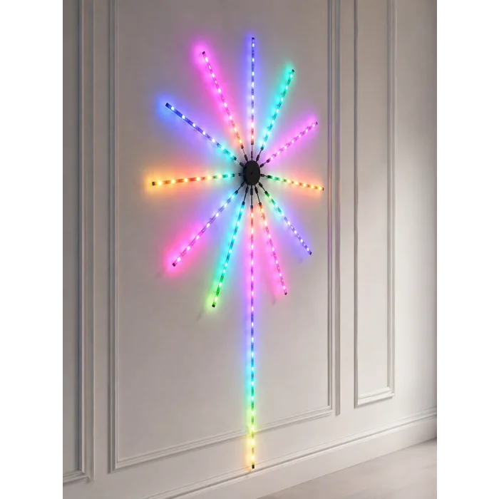 BUĞZ RGB Fireworks LED Duvar Aydınlatması Telefon Kontrollü Dekoratif Ortam Işığı