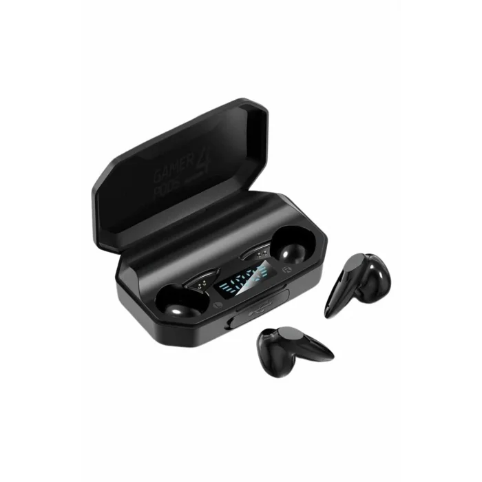 BUĞZ Rgb Işıklı Çift Mikrofonlu Siyah Profesyonel Oyuncu Kulaklığı Kablosuz Kulakiçi - BUĞZ