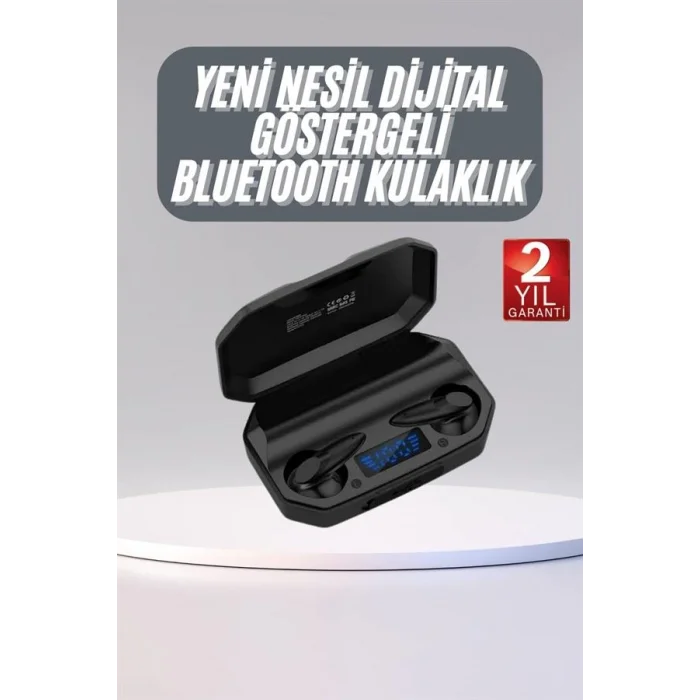 BUĞZ Rgb Işıklı Çift Mikrofonlu Siyah Profesyonel Oyuncu Kulaklığı Kablosuz Kulakiçi - BUĞZ