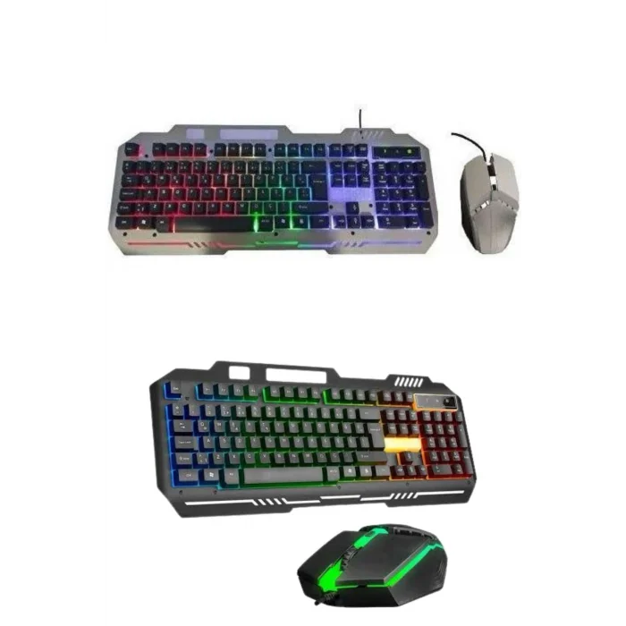 BUĞZ RGB Işıklı Gaming Oyuncu Klavye Q Klavye Mouse Hediyeli