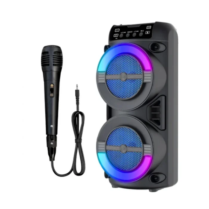 BUĞZ RGB Işıklı Taşınabilir Bluetooth Hoparlör Güçlü Stereo Ses