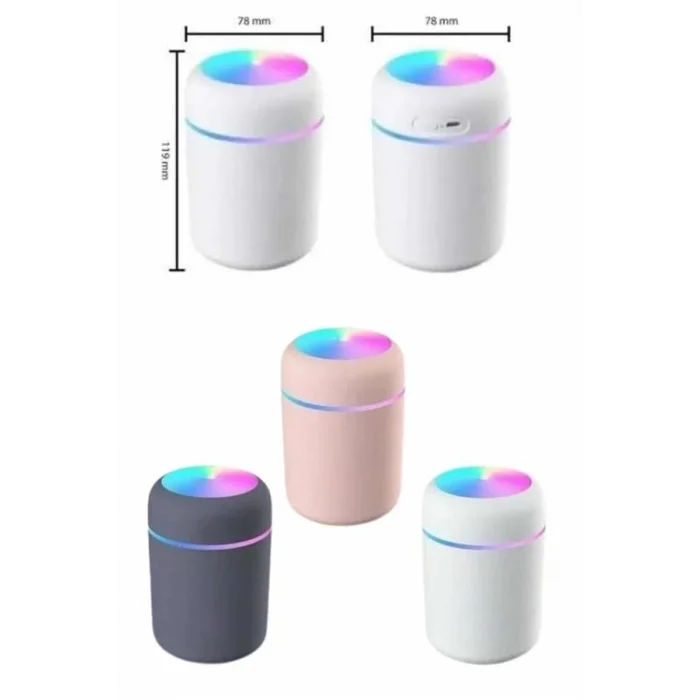 BUĞZ Rgb Işıklı Ulrasonik Ledli Hava Nemlendirici Buhar Makinesi Buhardanlık