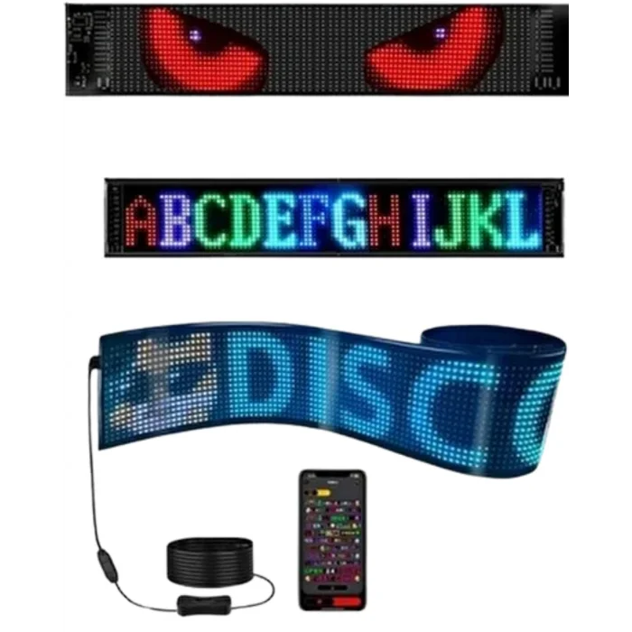 BUĞZ RGB LED Matrix Panel 60 cm 16x96 Piksel Kayan Yazı ve Animasyon Destekli