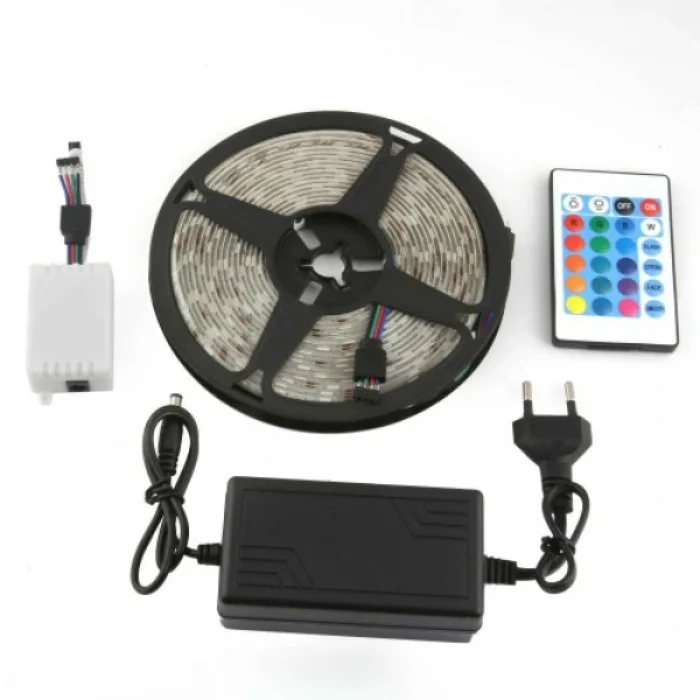 BUĞZ RGB Şerit 54 LED Kumandalı USB Bağlantılı