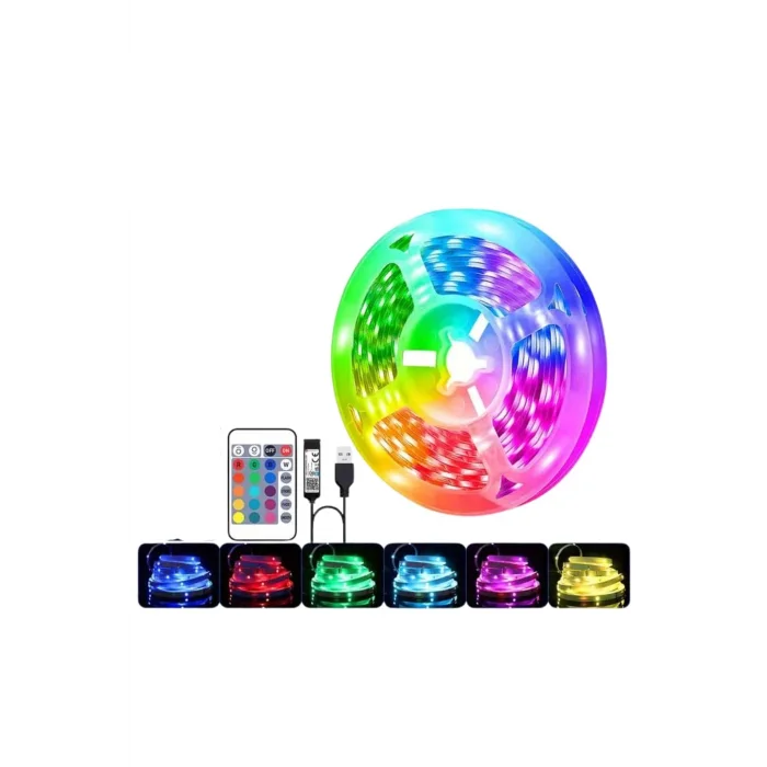 BUĞZ RGB Şerit Led 10 Metre Led Işık Kumanda ile Kontrol RGB