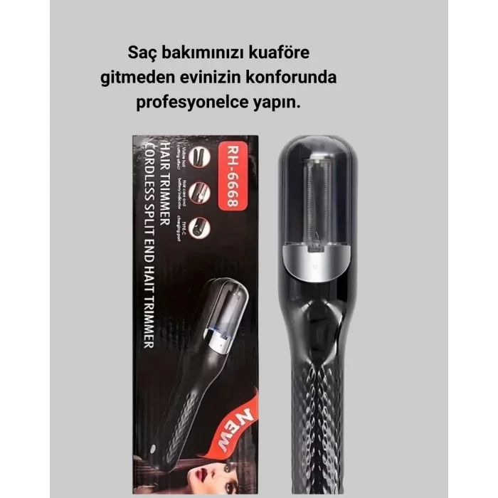  RH-6668 Taşınabilir Şarjlı Saç Kesme Makinesi Elektrikli Kişisel Bakım Aleti