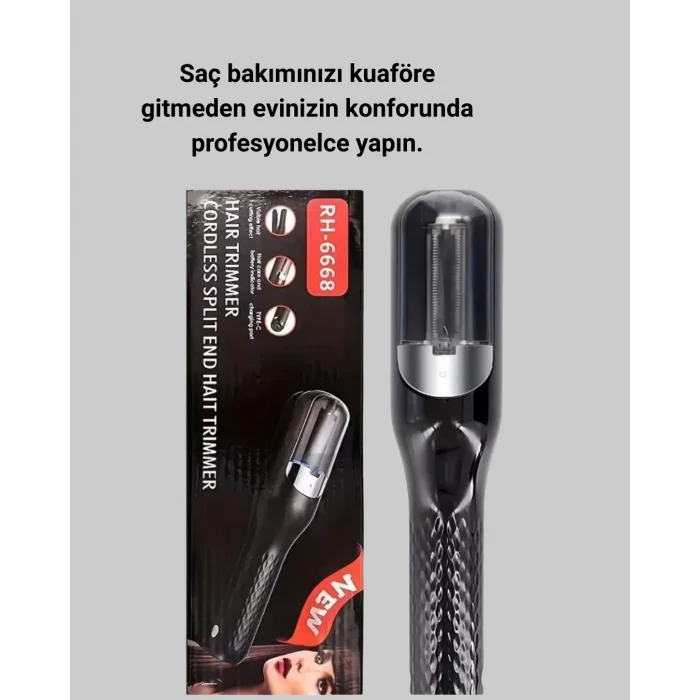 BUĞZ RH-6668 Taşınabilir Şarjlı Saç Kesme Makinesi Elektrikli Kişisel Bakım Aleti Yeni Nesil