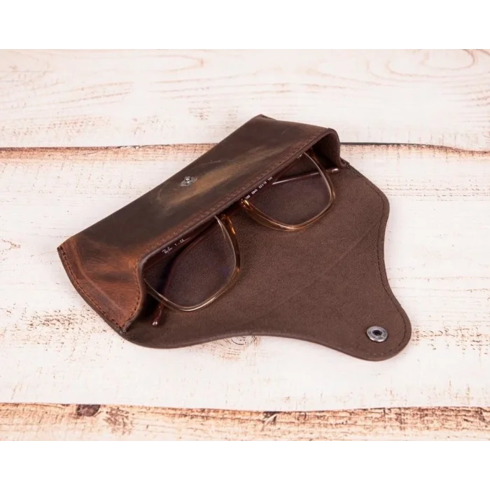  Roan Deri Gözlük Kılıfı G2 Kahve
