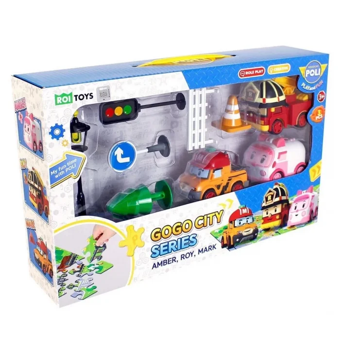 Robocar Poli Gogo City Series Oyun Seti