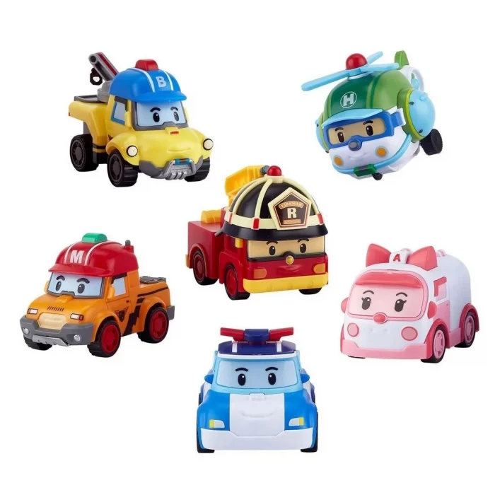  Robocar Poli Gogo Rescue Deluxe 6lı Set