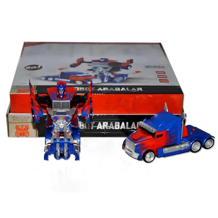 BUĞZ Robot Olan Araba Mavi Kırmızı CN1999  - 1 Adet Fiyatıdır