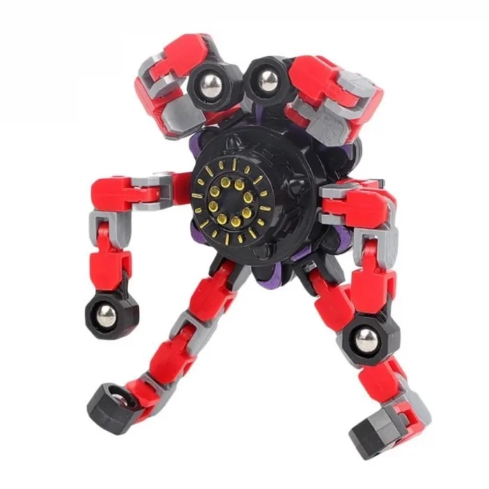  Robota Dönüşen Kırmızı Stres Çarkı