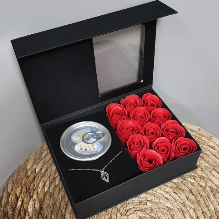 BUĞZ Romantik Gül ve İstiridye İnci Kolye Seti