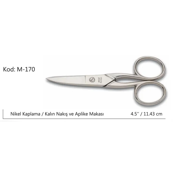 BUĞZ Eco Lounge Rose Europe Kalın Nakış Makası Süper Kalite No:4.5 11,43 CM