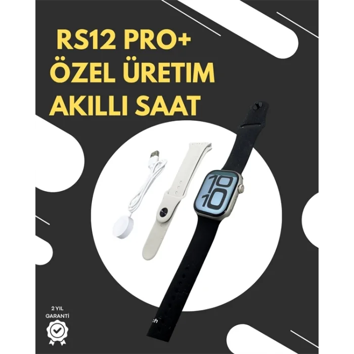 BUĞZ RS12 PRO+ 2025 Serisi Garantili Özel Üretim Akıllı Saat – AMOLED Ekran, GPS, 2GB Hafıza, Sesli Görüşme, Uzun Şarj Süresi