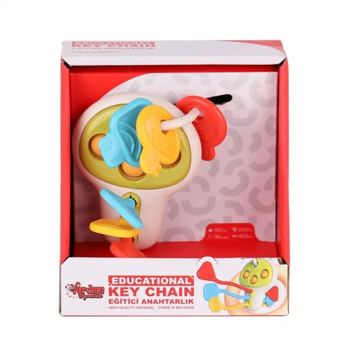  RT1507 Eğitici Poppitli Cırcırlı Bebek Anahtarlığı -Vardem Oyuncak