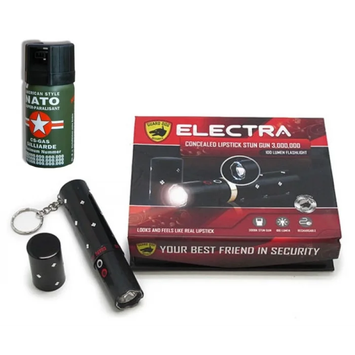  Ruj Şeklinde Elektro Şok Cihazı + Biber Gaz Hediyeli