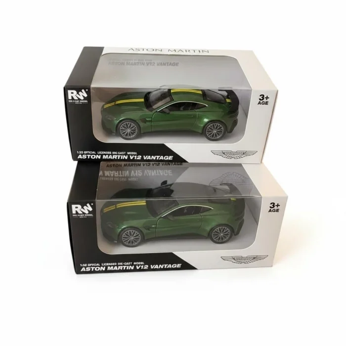 BUĞZ 1:32 Metal Aston Martin Vantage Çek Bırak Araba - Diecast Model, Koleksiyonluk Oyuncak BX-313509