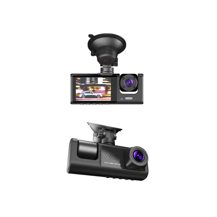  S-1 1080p Araç içi Kamera 3 Kameralı ( Ön Görüş - Geri görüş - İç Görüş ) Gece Görüşlü