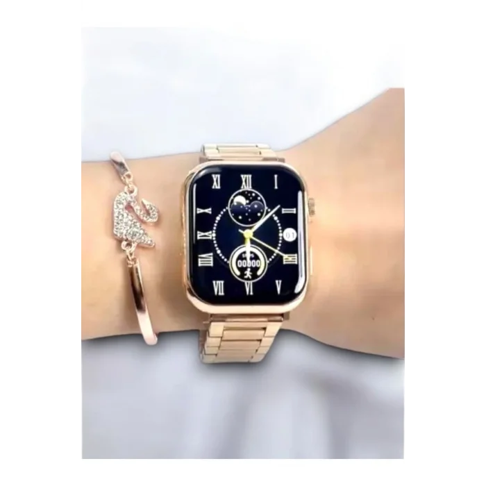 BUĞZ Saat - Kasa Renk: Bronz, Renk: Beyaz, Kadran Renk: Rose Gold, Özellik: Hava, Kasa Materyali: Çelik
