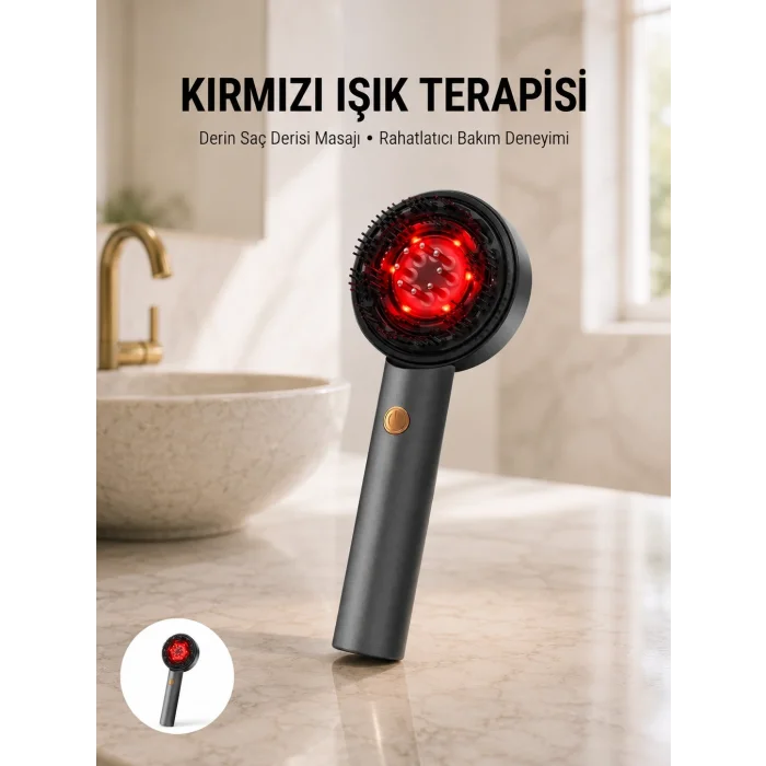 BUĞZ Saç Büyüme Destekleyici Elektrikli Masaj Tarak Yağ Aplikatörlü Yeni Nesil