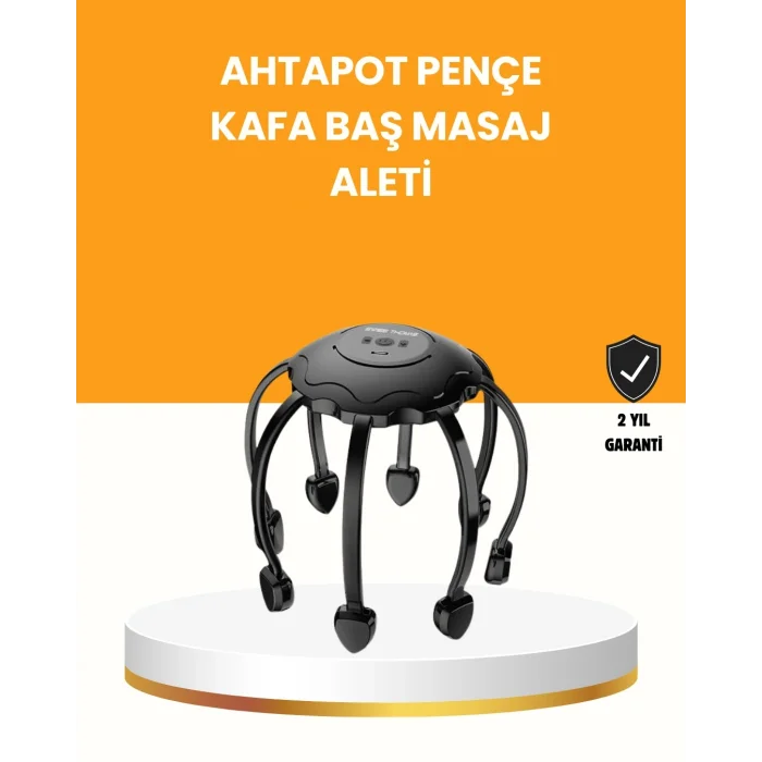 BUĞZ Saç Derisi Masaj Aleti 8 Bağımsız Kol 3 Modlu Derin Rahatlama