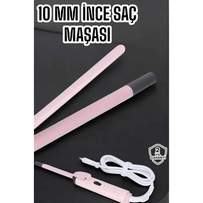 BUĞZ Saç Düzleştirici İnce Bukleler İyon Özelliği Taşınabilir Döner Kablo - BUĞZ