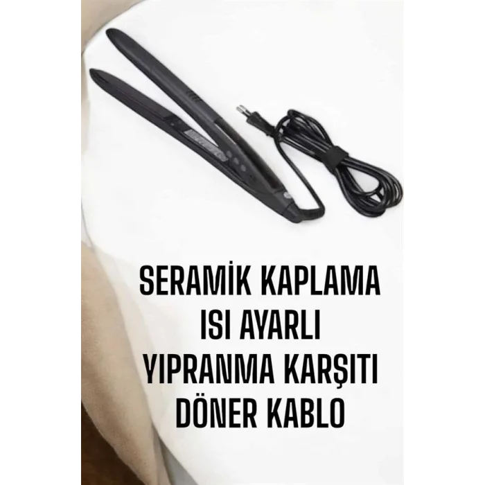 BUĞZ Saç Düzleştirici Isı Ayarlı Döner Kablo Yıpranma Karşıtı - Lisinya